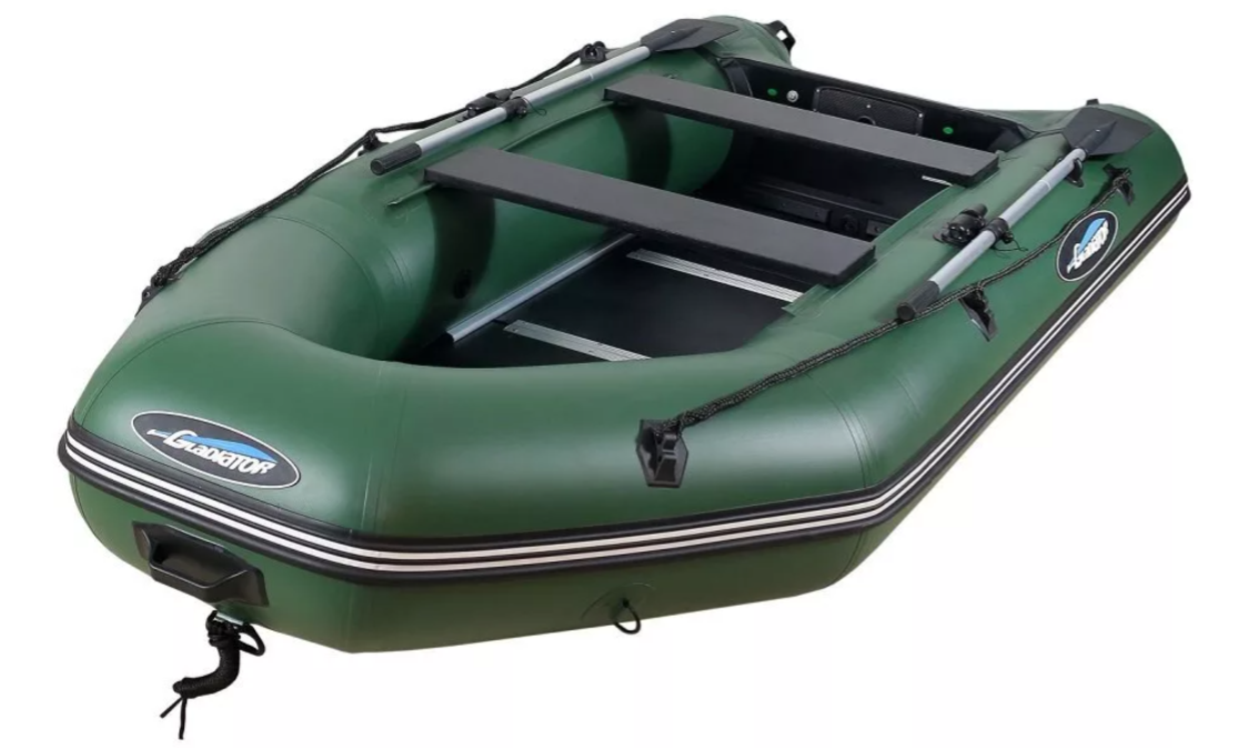 МОТОРНО-ГРЕБНАЯ ЛОДКА ПВХ GLADIATOR А 340 ТК С ФАНЕРНЫМ ПОЛОМ в Ессентуках