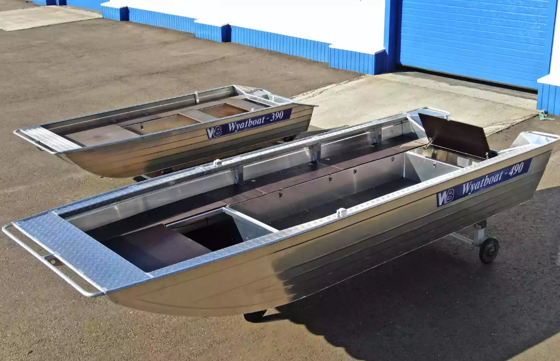 Алюминиевая лодка Wyatboat-490 Jonboat в Ессентуках