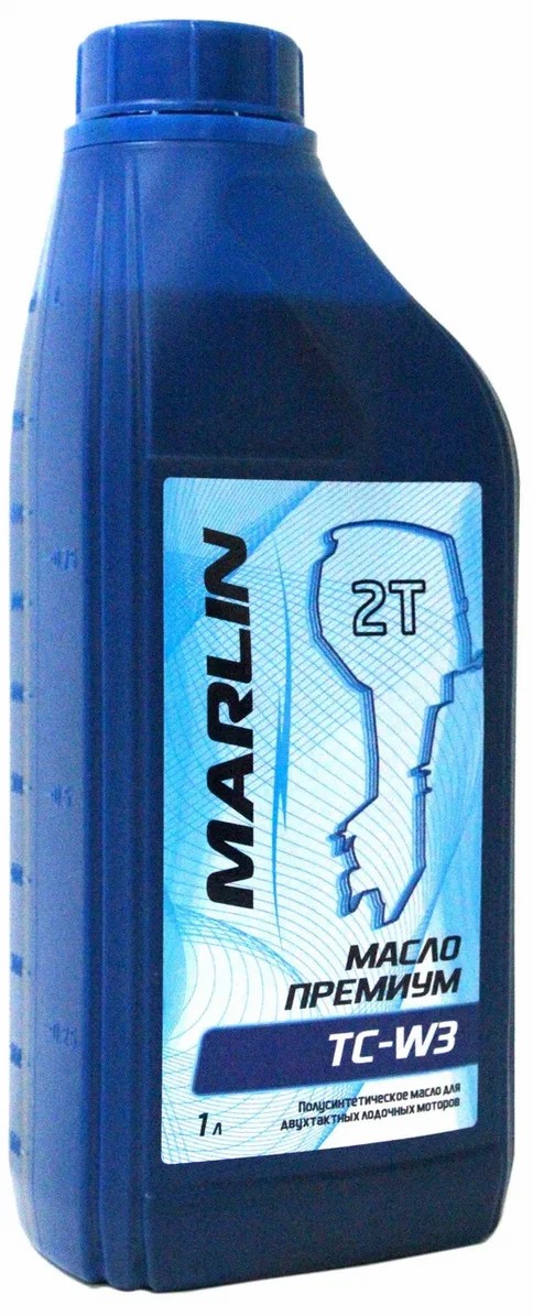 МАСЛО ПОЛУСИНТЕТИЧЕСКОЕ MARLIN ПРЕМИУМ 2Т, TC-W3, 1 ЛИТР в Ессентуках