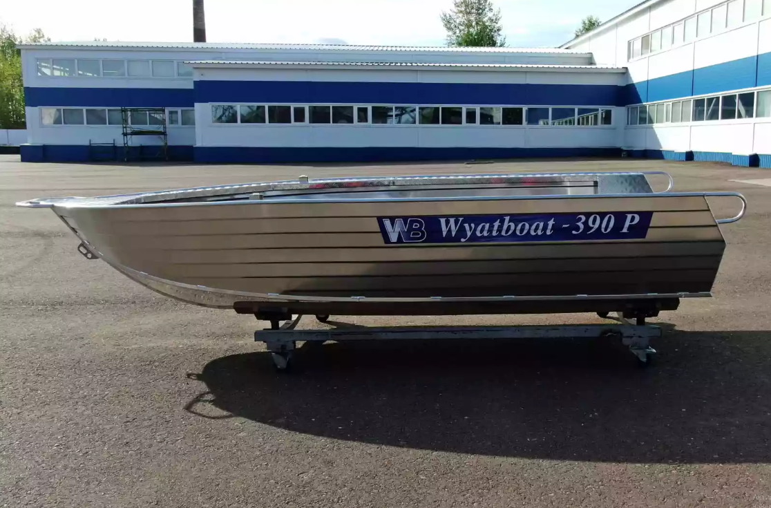 Алюминиевая лодка Wyatboat-390РМ увеличенный борт в Ессентуках