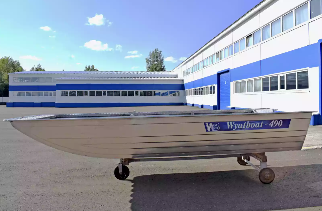 Алюминиевая лодка Wyatboat-490 Jonboat в Ессентуках