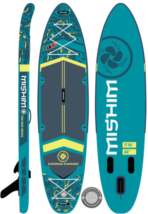 SUP (САП) Доска MISHIMO PRO-MAX Light Teal 11’ (335см) в Ессентуках