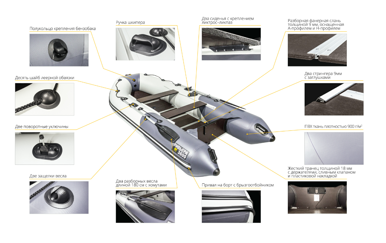 Лодка Ривьера Компакт 3600 СК в Ессентуках