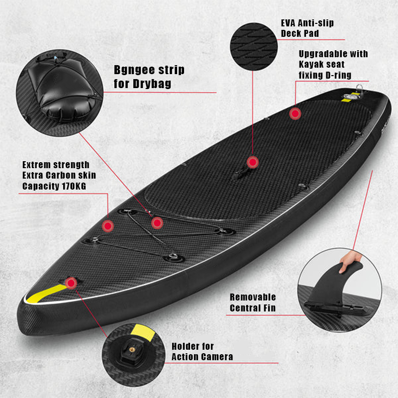 SUP (САП) ДОСКА MISHIMO CARBON DARKSIDE 10.6’ (325СМ) в Ессентуках