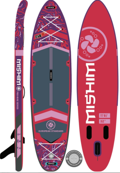 SUP (САП) Доска MISHIMO PRO-MAX Viva Magenta 10.8’ (330см) в Ессентуках