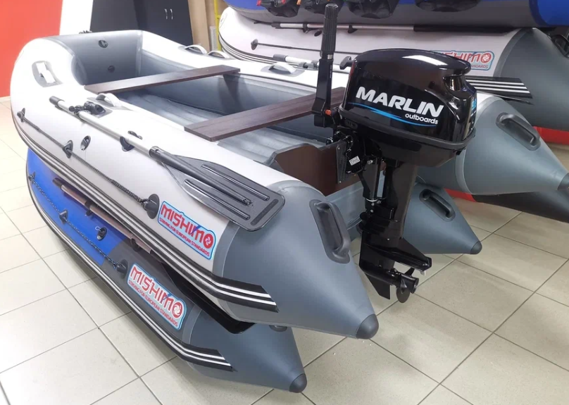 КОМПЛЕКТ ЛОДКА MISHIMO LITE 335 + МОТОР 9,8 Л.С. в Ессентуках