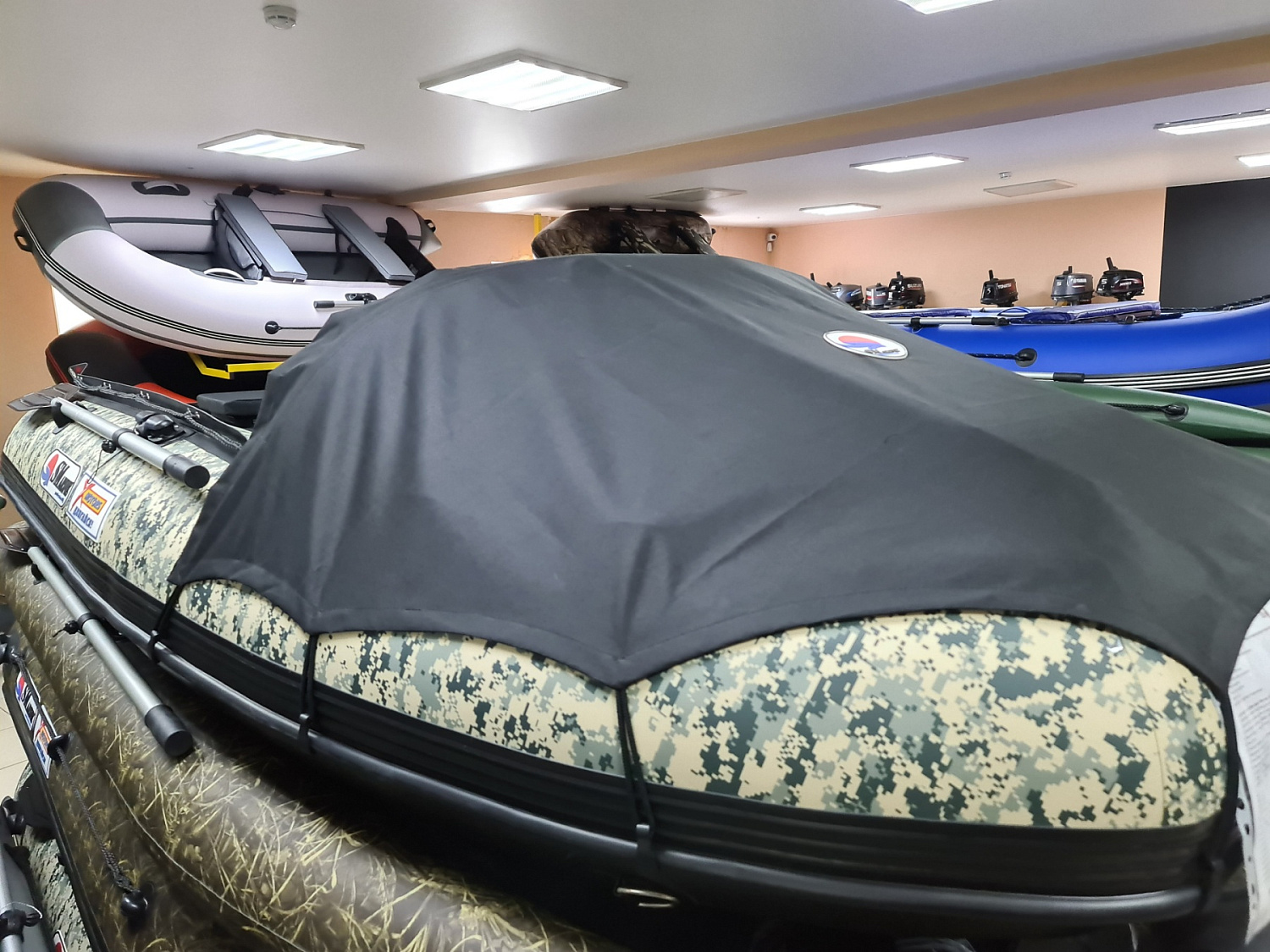 КОМПЛЕКТ НОСОВОГО ТЕНТА К ЛОДКЕ SMARINE AIR MAX 380 ЧЕРНЫЙ в Ессентуках