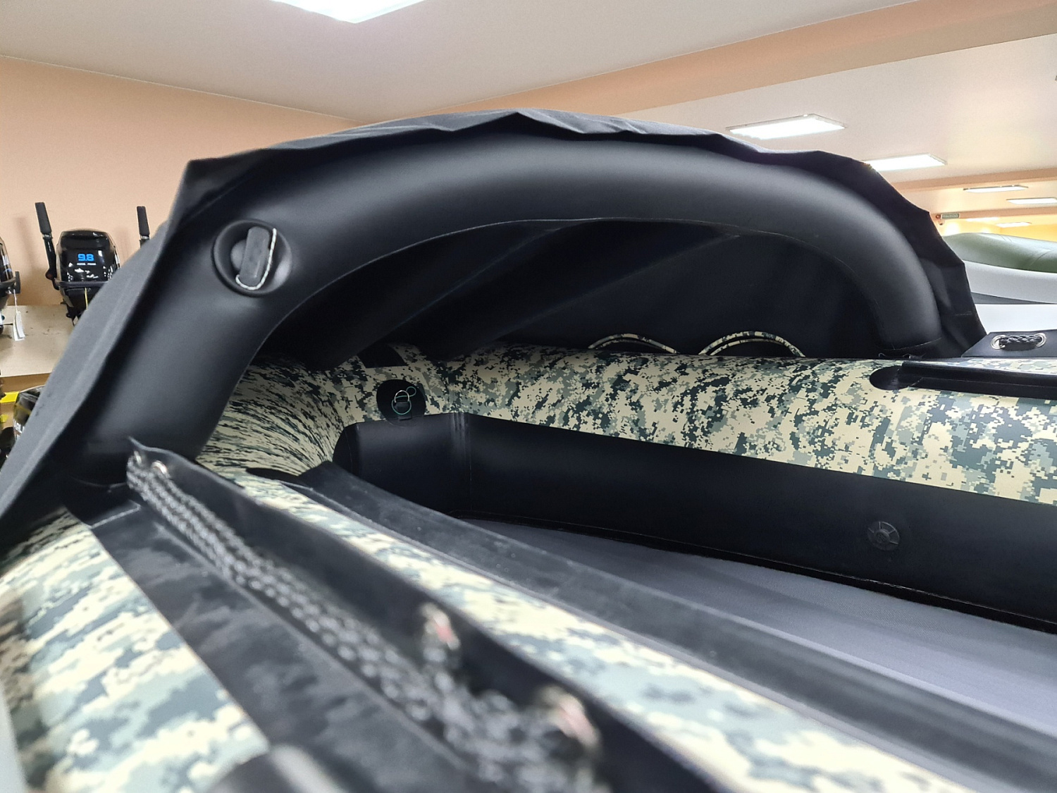 КОМПЛЕКТ НОСОВОГО ТЕНТА К ЛОДКЕ SMARINE AIR MAX 380 ЧЕРНЫЙ в Ессентуках